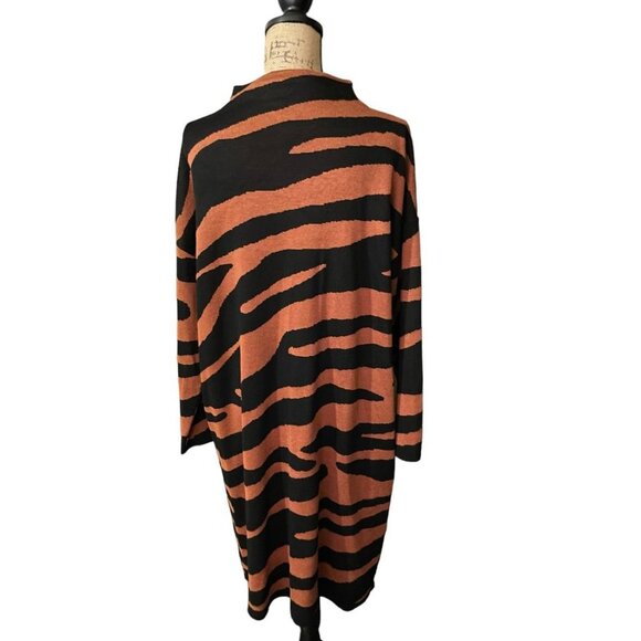 Terra & Sky Mock Neck Jacquard Dress - Picture 5 of 7